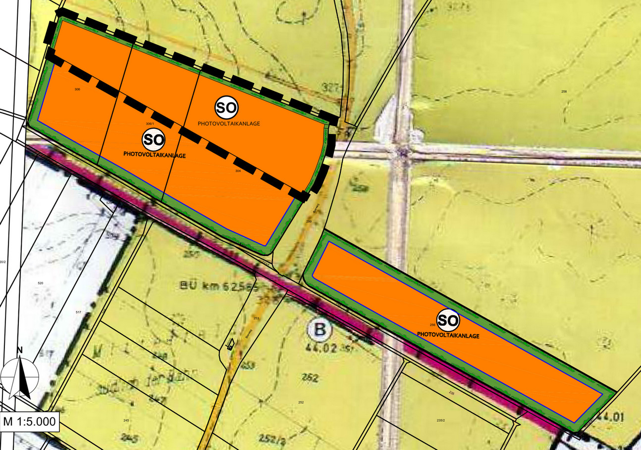 309 G FNP lp Solarpark Irlbach A Planzeichnung